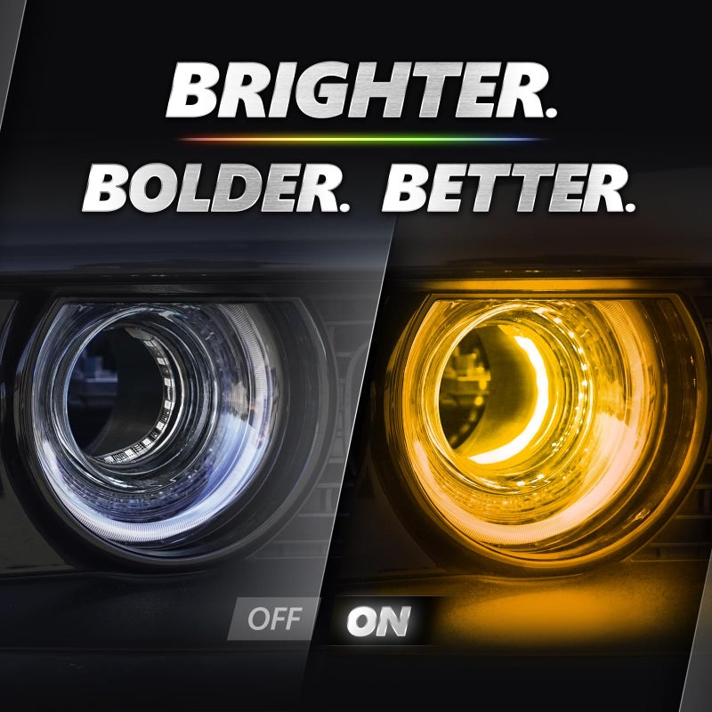 OPT7 Aura Pro Halo Lights DRL for 2008-2023 Dodge Challenger with App & Remote Control, Multi-Color Mode, Demon Eye, Angel Eye, Headlight Accessories, Easy Installation - Image 4